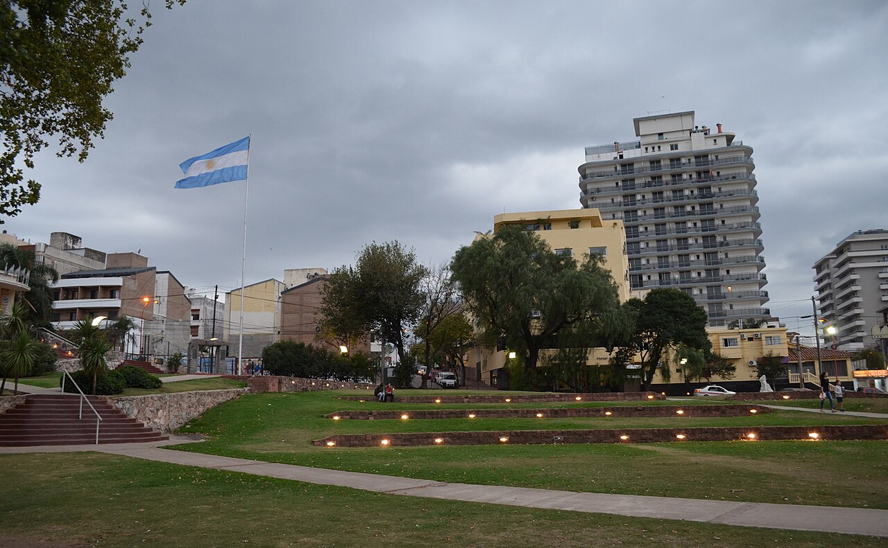 Vista urbana del centro de Villa Carlos Paz
